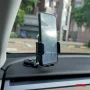 Mobile phone holder 360° rotating, 2 in 1, with fixing on the dashboard or the ventilation grill