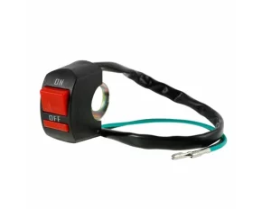 Intrerupator On-Off Carmotion universal, pentru scuter/motocicleta cu prindere pe ghidon - 12V - max 10A