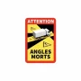 Autocolant ANGLES MORTS 25x17cm, TIR, laminat, anti-UV
