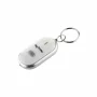 Keychain with sound signal that responds to whistle