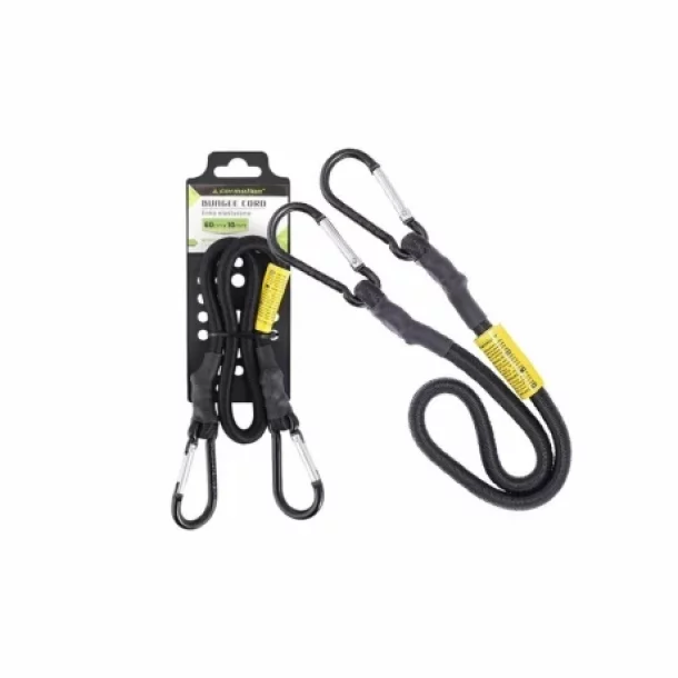 Elastic cord with carabiners, O10mm - 60cm