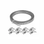 Hose clamp kit, roll 3m, width 8mm, clamps 8pcs