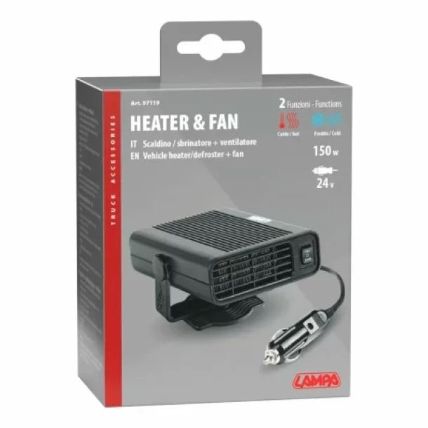Heater &amp; Fan, vehicle heater/defroster &amp; fan - 24V - 150W