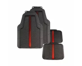 Covorase auto PVC universale Oracle Red Bull Racing, 4buc - Negru/Rosu
