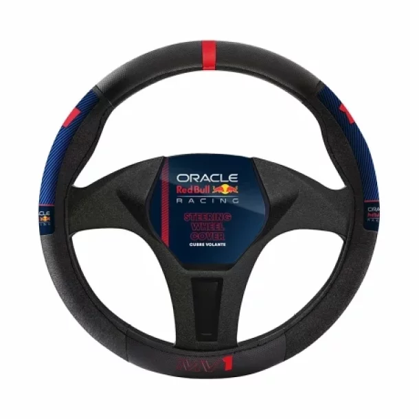 Husa volan Oracle Red Bull Racing Type 2 - M - O 37/39cm - Negru/Albastru/Rosu