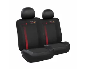 Huse scaun fata Oracle Red Bull Racing, set de 6 piese, Negru/Rosu