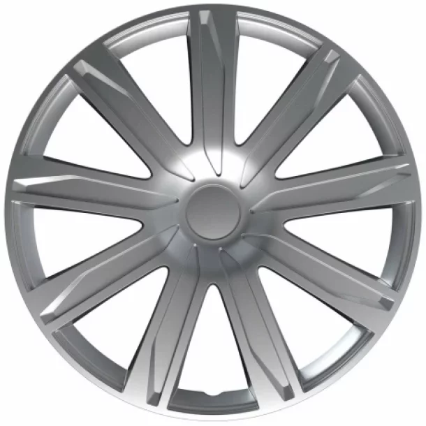 Set capace roti auto Cridem Raze 4buc - Argintiu - 15&#039;&#039;