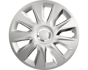 Set capace roti auto Cridem Stratos RC 4buc - Argintiu/Crom - 17&#039;&#039;-Resigilat,