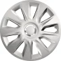 Set capace roti auto Cridem Stratos RC 4buc - Argintiu/Crom - 17&#039;&#039;-Resigilat,
