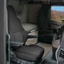 Husa scaun camion dedicata pentru scaun pasager MAN TGX II (dupa 2020&gt;), 1buc, Negru/Gri