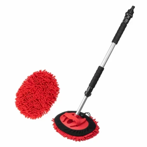 Chenille automoso kefe, mikroszalas, teleszkopos nyellel es vizcsatlakozoval, 67-100cm