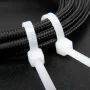 Coliere plastic 100buc 0,25x20cm - Alb