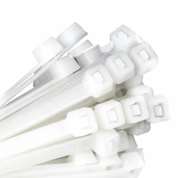 Coliere plastic 100buc 0,25x20cm - Alb