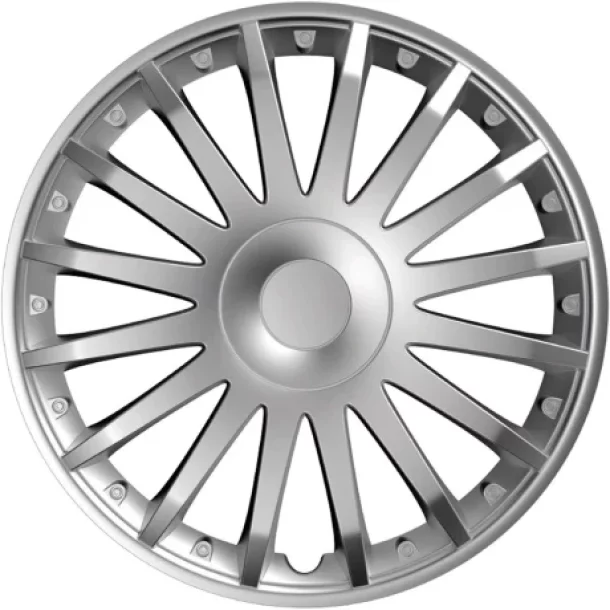 Set capace roti auto Cridem Crystal 4buc - Argintiu - 13&#039;&#039;-Resigilat,
