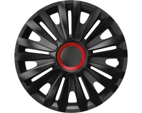 Set capace roti auto Cridem Royal RR 4buc - Negru/Rosu - 16&#039;&#039;-Resigilat,