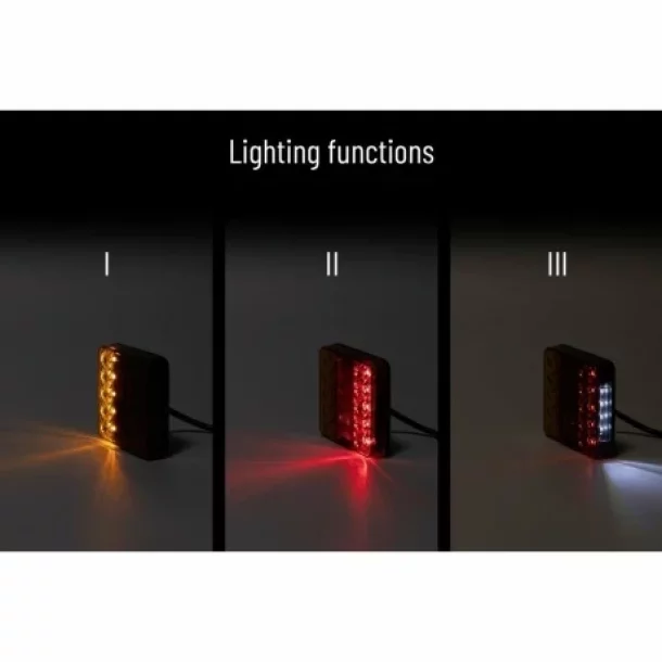 Kamar Hatso feklampa 5 funkcios 14LED 12V 1db