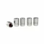 Ornamente capacele valve Hexagonal din aluminiu, 5buc - Argintiu