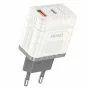 Incarcator retea Amio cu 2 porturi, USB-A si USB-C, 30W Quick Charge tehnologie GaN, 230V