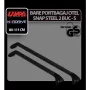 Snap Steel, pereche de bare telescopice portbagaj din otel - S - 80-111 cm