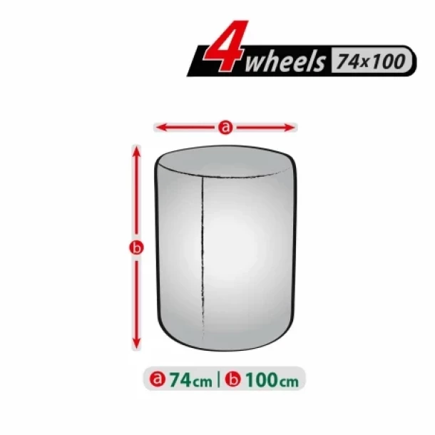 Husa de protectie pentru 4buc roti de rezerva, 15-20&#039;&#039; - 74x100cm
