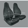 Huse scaun universale pentru autorulota Travel Entire, 2buc, Negru
