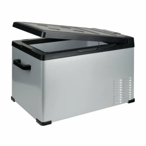 Lada frigorifica auto FC-40 cu compresor, 40 litri, 12/24V + 220V – portabila, eficienta, silentioasa