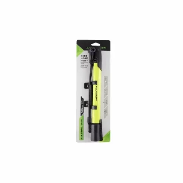 Pompa manuala pentru bicicleta, cu furtun si suport de fixare pe cadru, lungime 310mm, max 8Bari/120PSI