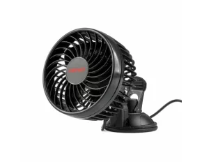 Ventilator auto cu 2 viteze, fixare cu ventuza, diametru 4.5&#039;&#039;, Amio, 12V