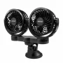 Ventilator auto dublu cu 2 viteze, fixare cu ventuza, diametru 2x4&#039;&#039;, Amio, 24V