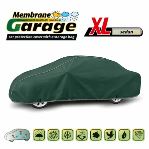 Prelata auto completa Membrane Garage, complet impermeabila si respirabila - XL - Sedan