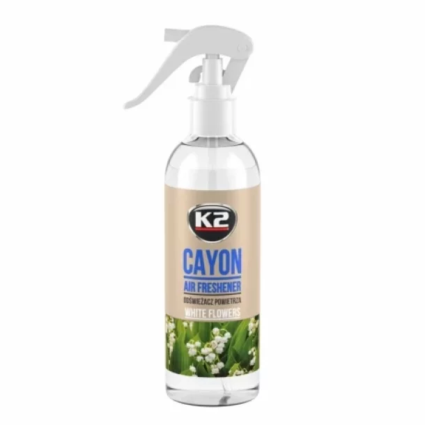 Odorizant cu atomizor Cayon K2 250ml - White Flowers