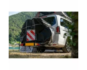 Prelata 3-4 biciclete, pentru suport bicicleta cu fixare pe carligul de remorcare - 190x50x130 cm