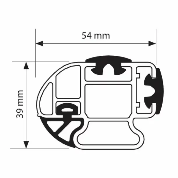 Set portbagaj Kargo-Plus cu kit fixare si 2buc bare aluminiu 135cm, Volkswagen Caddy 03/04&gt;08/15, Caddy 09/15&gt;11/19, Caddy 12/19&gt;12/20, Caddy Life 01/04&gt;08/15