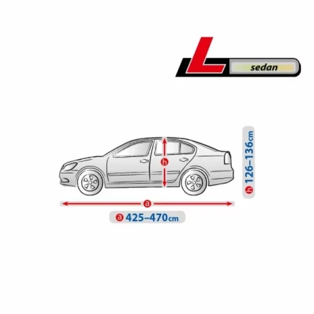 Prelata auto completa Optimal Membrane Garage, complet impermeabila si respirabila - L - Sedan