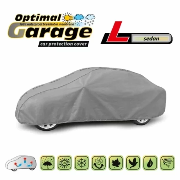 Prelata auto completa Optimal Membrane Garage, complet impermeabila si respirabila - L - Sedan