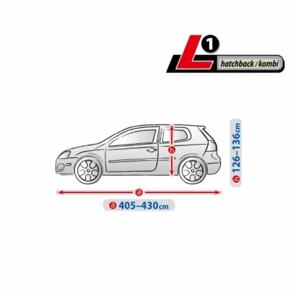 Prelata auto completa Optimal Membrane Garage, complet impermeabila si respirabila - L1 - Hatchback/Kombi
