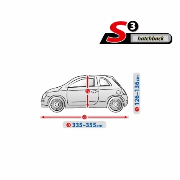 Prelata auto completa Optimal Membrane Garage, complet impermeabila si respirabila - S3 - Hatchback