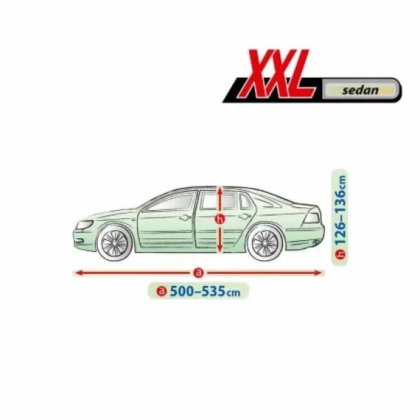 Prelata auto completa Membrane Garage, complet impermeabila si respirabila - XXL - Sedan