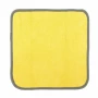 Laveta microfibra cu fata dubla, Premium Quality - 30x30 cm - Gri/Galben