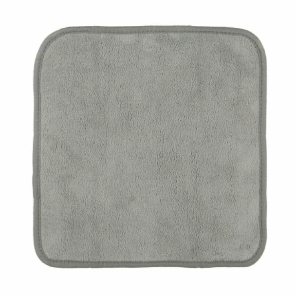 Laveta microfibra cu fata dubla, Premium Quality - 30x30 cm - Gri/Galben