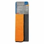 Laveta microfibra cu fata dubla, Premium Quality - 40x40 cm - Gri/Portocaliu