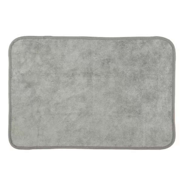 Laveta microfibra cu fata dubla, Premium Quality - 40x60 cm - Gri/Portocaliu