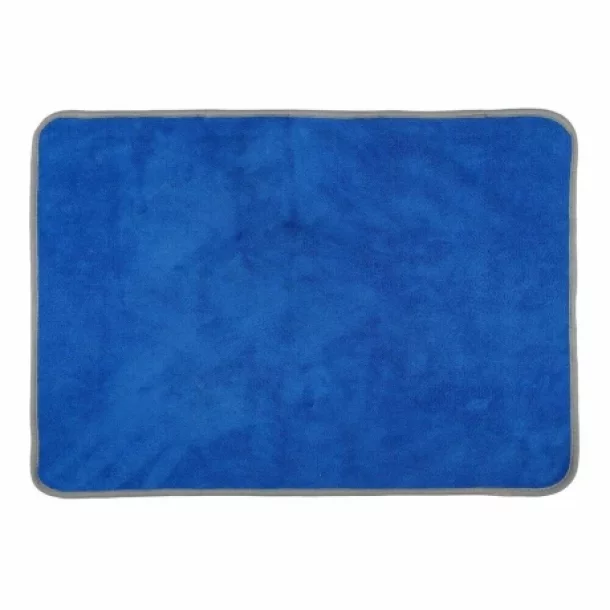 Laveta microfibra cu fata dubla, Premium Quality - 40x70 cm - Gri/Albastru