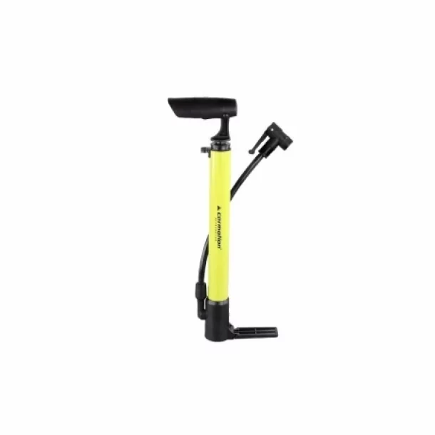 Pompa manuala pentru bicicleta, cu furtun si suport de fixare pe cadru, lungime 310mm, max 8Bari/120PSI-Resigilat,