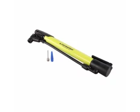 Pompa manuala pentru bicicleta, cu furtun si suport de fixare pe cadru, lungime 310mm, max 8Bari/120PSI-Resigilat,