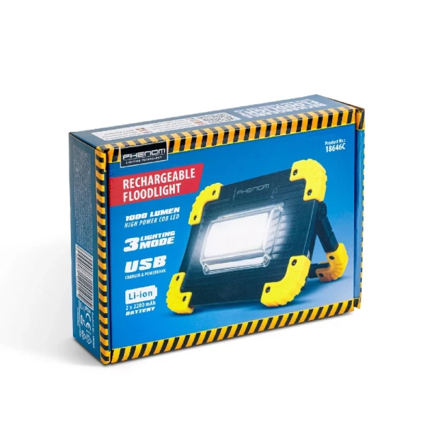 Lampa de Lucru Multifunctionala - 1000 Lumeni LED COB - Acumulata Li-ion - Micro-USB