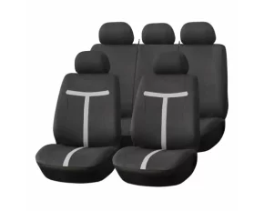 Huse scaun universale 9buc, Amio SC-06 - Negru/Gri