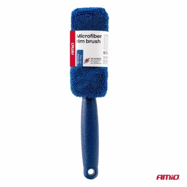 Perie spalat jante cu microfibra, 5x6x28cm, Amio