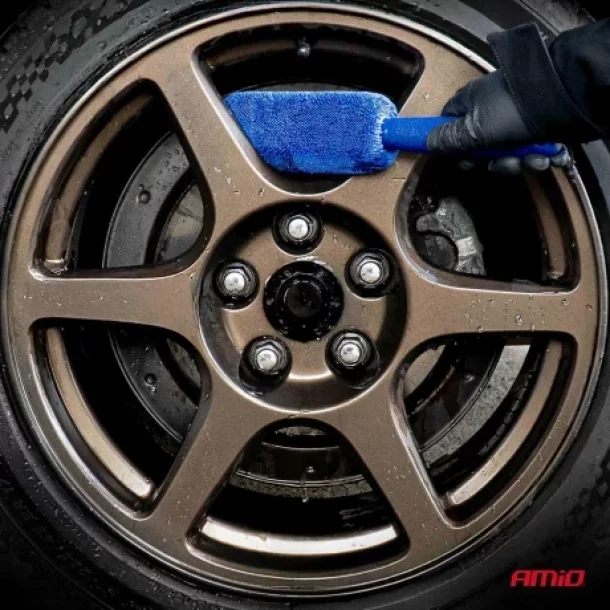 Perie spalat jante cu microfibra, 5x6x28cm, Amio