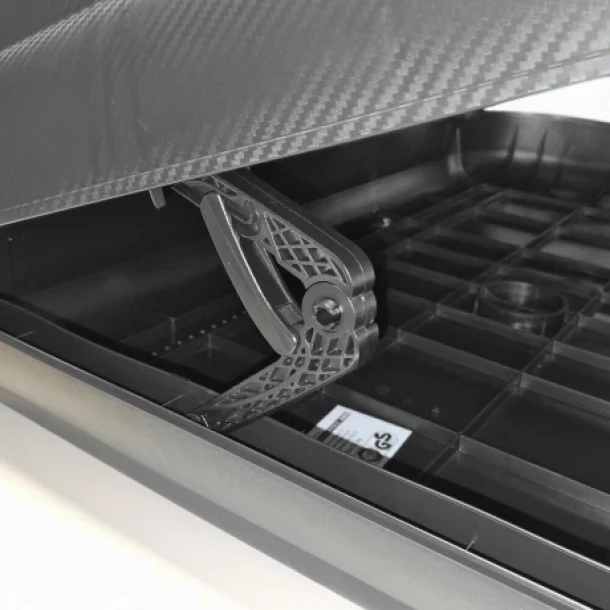 Gran-Pree, cutie portbagaj din polipropilena 320 l - Carbon negru-Resigilat,